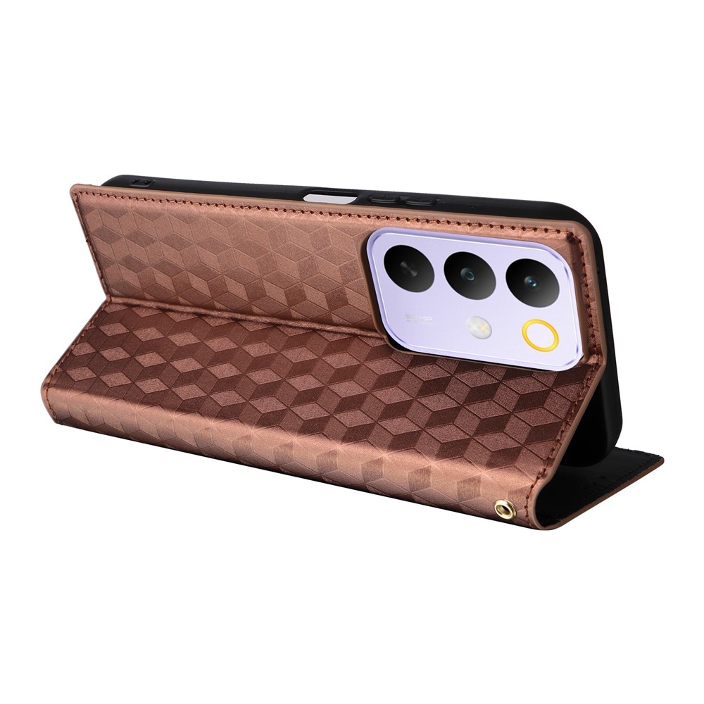 Rhombus knižkové puzdro na Realme C83 - hnedé
