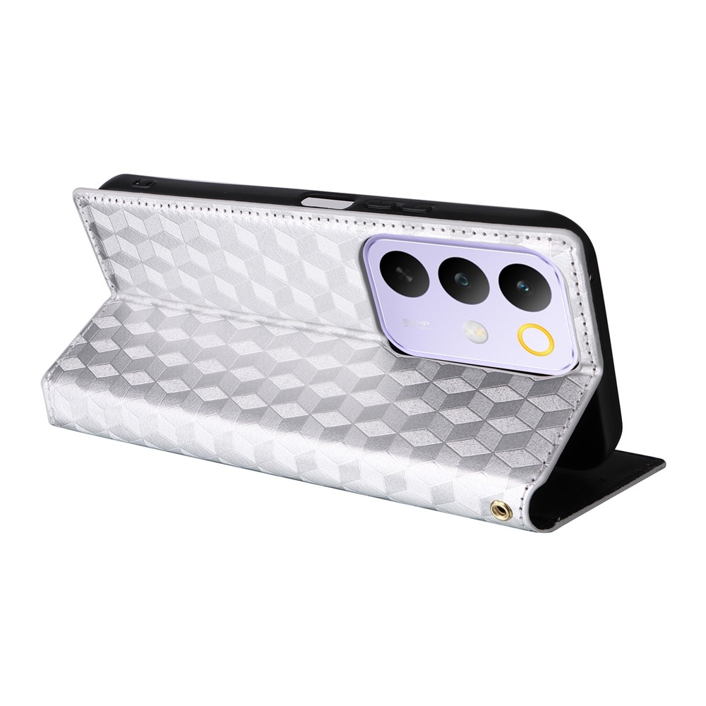 Rhombus knižkové puzdro na Realme C83 - strieborné