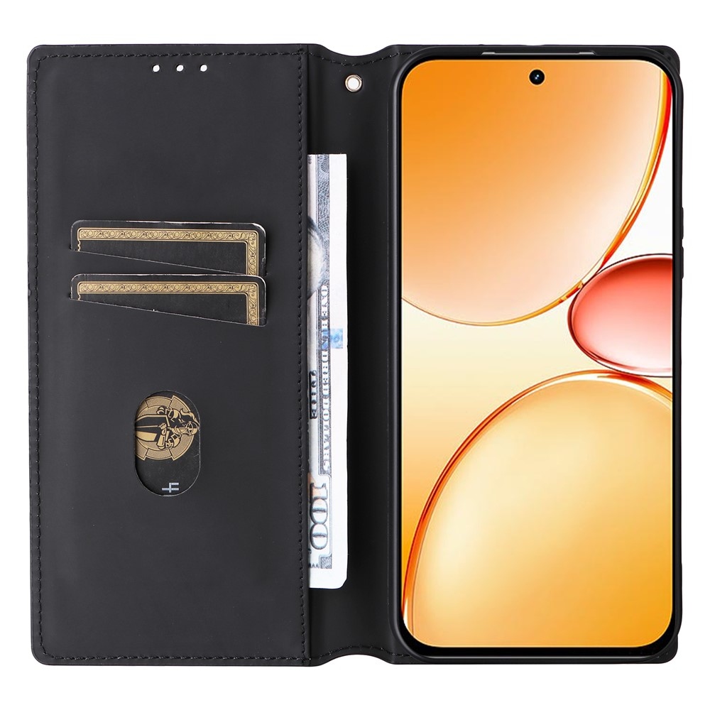 Rhombus knižkové puzdro na Realme C83 - strieborné