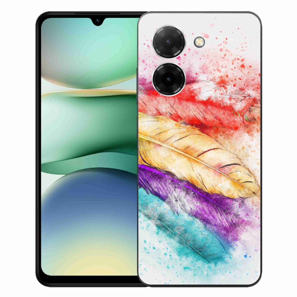 Gélový kryt mmCase na Xiaomi Redmi A5 (171.7x77.8x8.3mm) - farebné perie