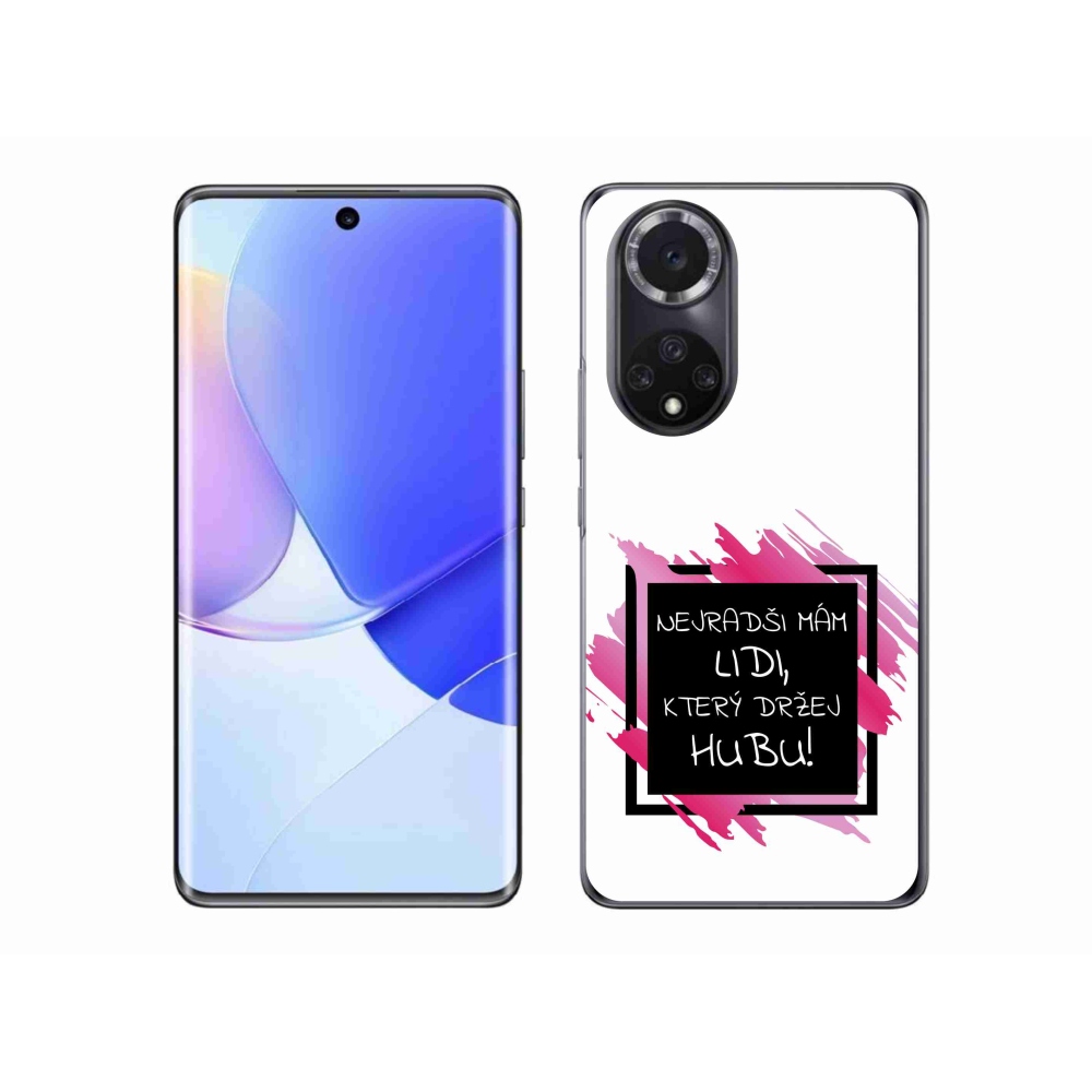 Gélový kryt mmCase na Honor 50 - vtipný text 7 čiernobiele pozadie