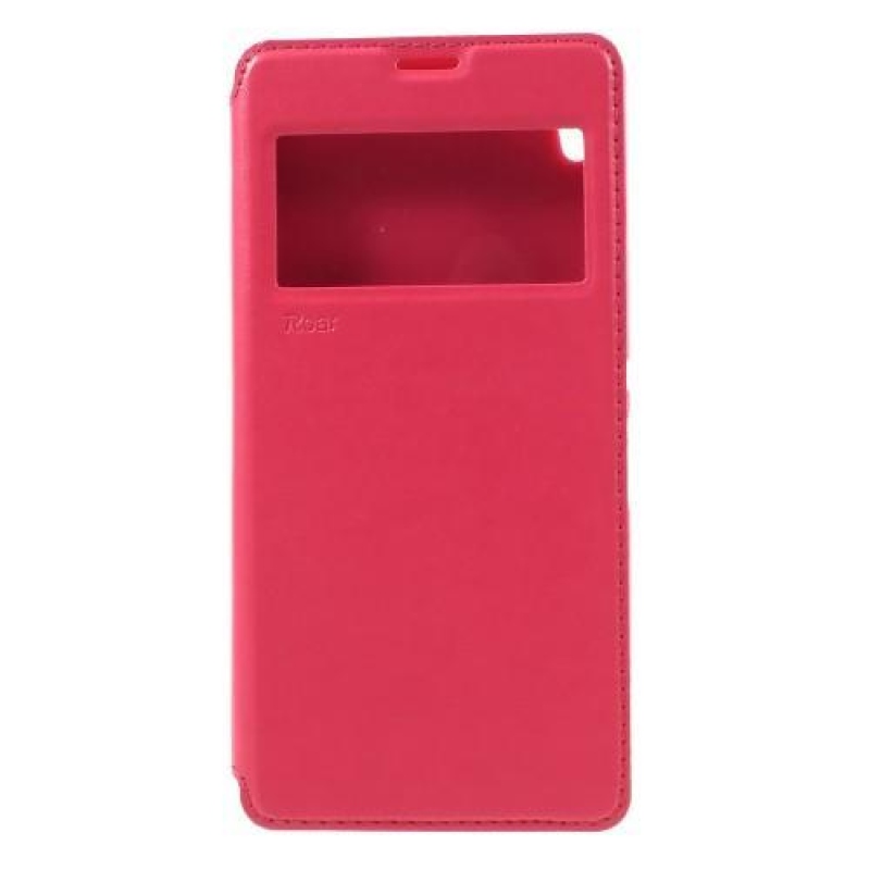 Richi PU kožené puzdro s okienkom na Sony Xperia XA Ultra - rose