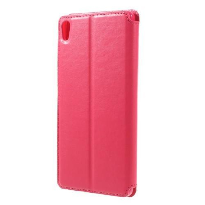 Richi PU kožené puzdro s okienkom na Sony Xperia XA Ultra - rose