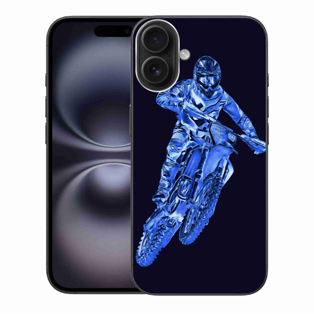 Gélový kryt mmCase na iPhone 16 Plus - motocross 1