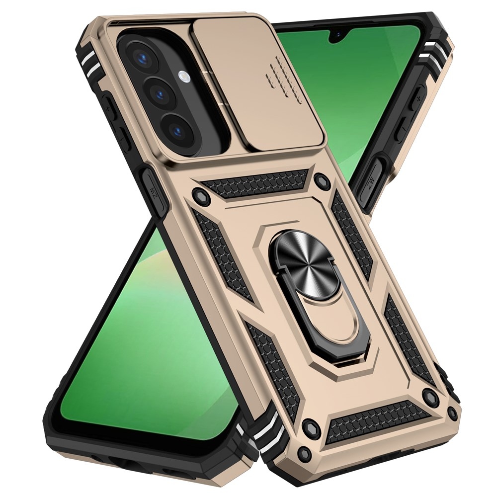 Ring odolný hybridný kryt s úchytom na prst na Samsung Galaxy A27 - zlatý