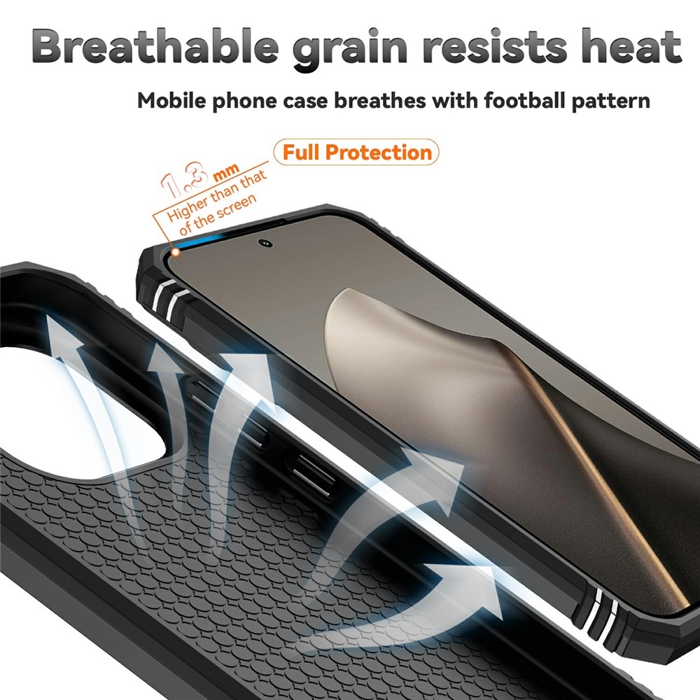 Ring odolný hybridný kryt s úchytom na prst na Xiaomi 15T - čierny