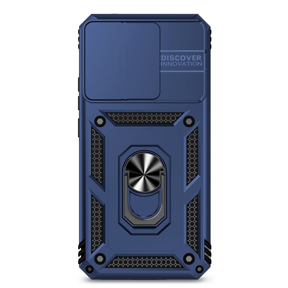 Ring odolný hybridný kryt s úchytom na prst na Xiaomi 15T - modrý