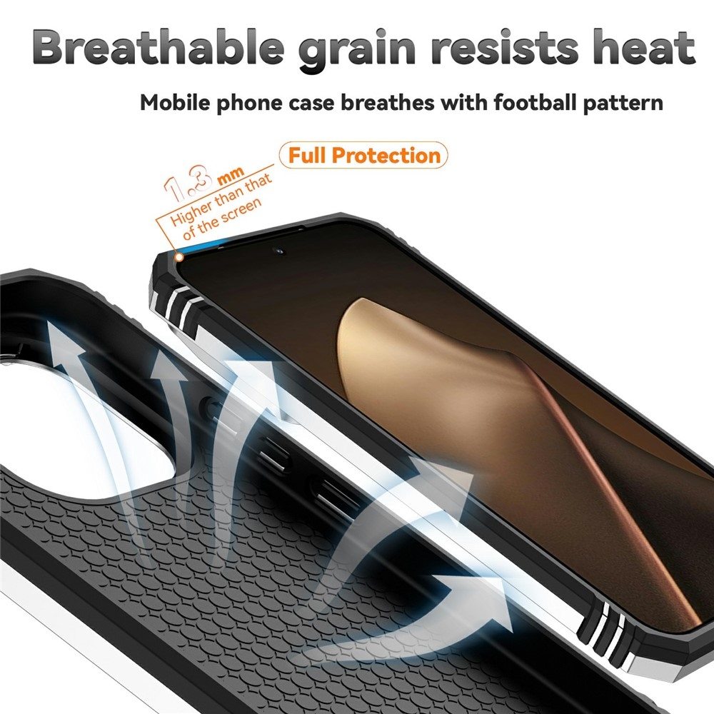 Ring odolný hybridný kryt s úchytom na prst na Xiaomi 15T Pro - strieborný