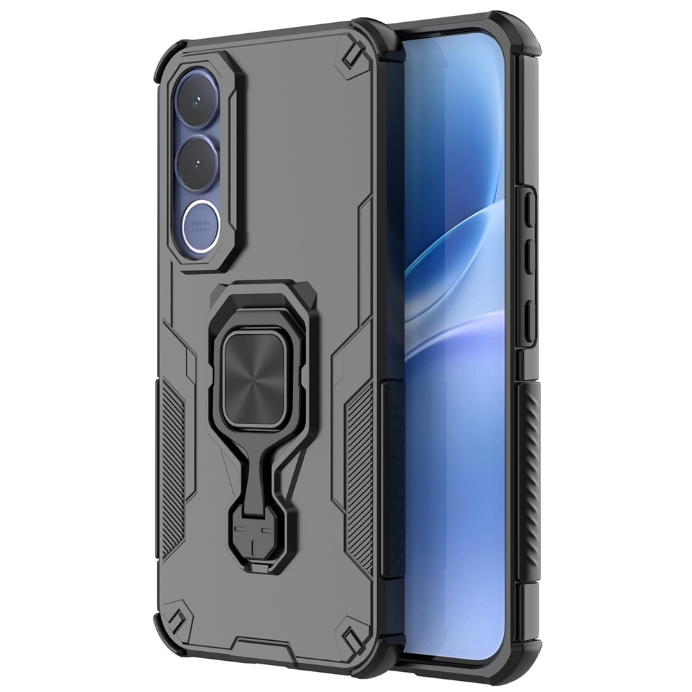 Ring odolný kryt na mobil Vivo V70 FE 5G - čierny