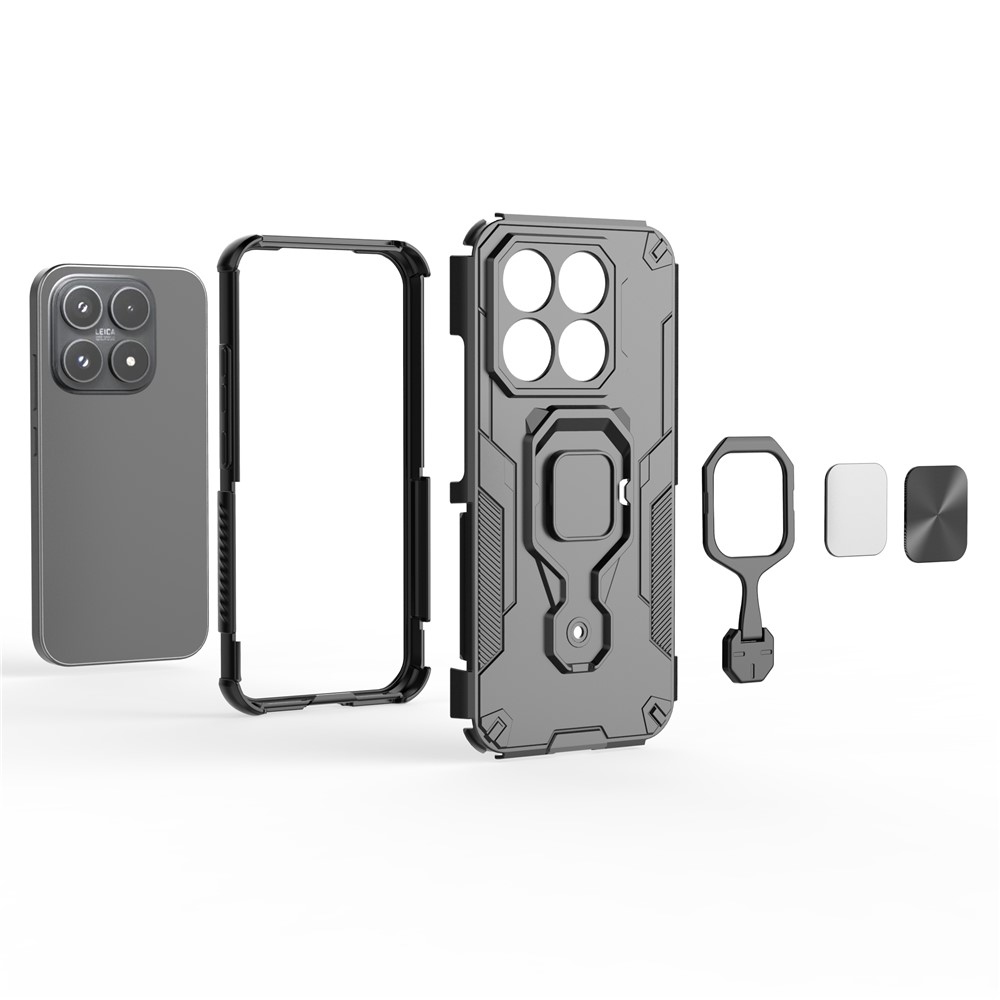 Ring odolný kryt na mobil Xiaomi 17 - čierny