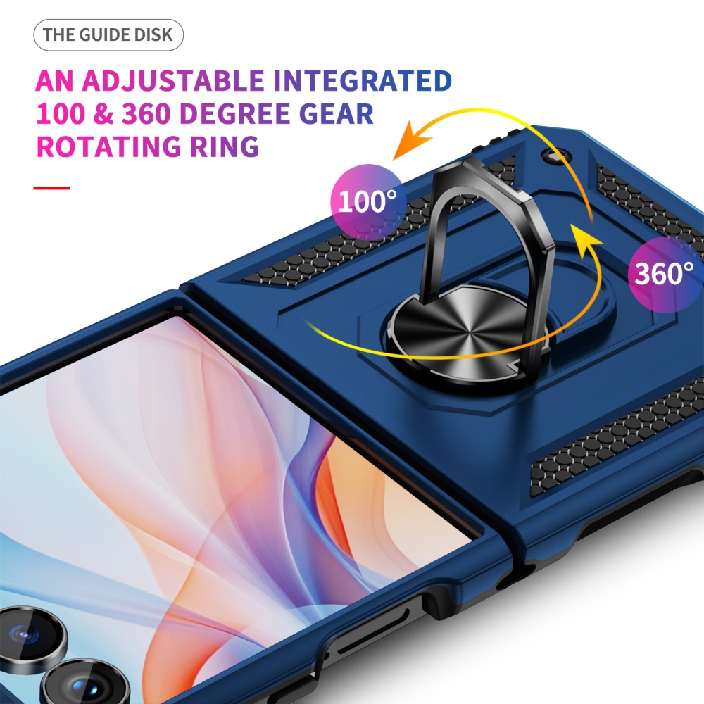 Ring odolný kryt na Samsung Galaxy Flip8 5G - modrý