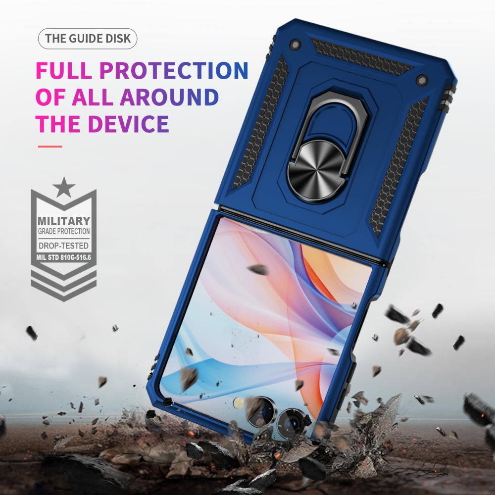 Ring odolný kryt na Samsung Galaxy Flip8 5G - modrý
