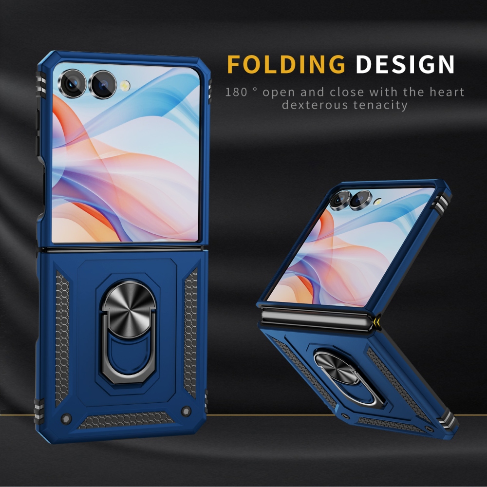 Ring odolný kryt na Samsung Galaxy Flip8 5G - modrý