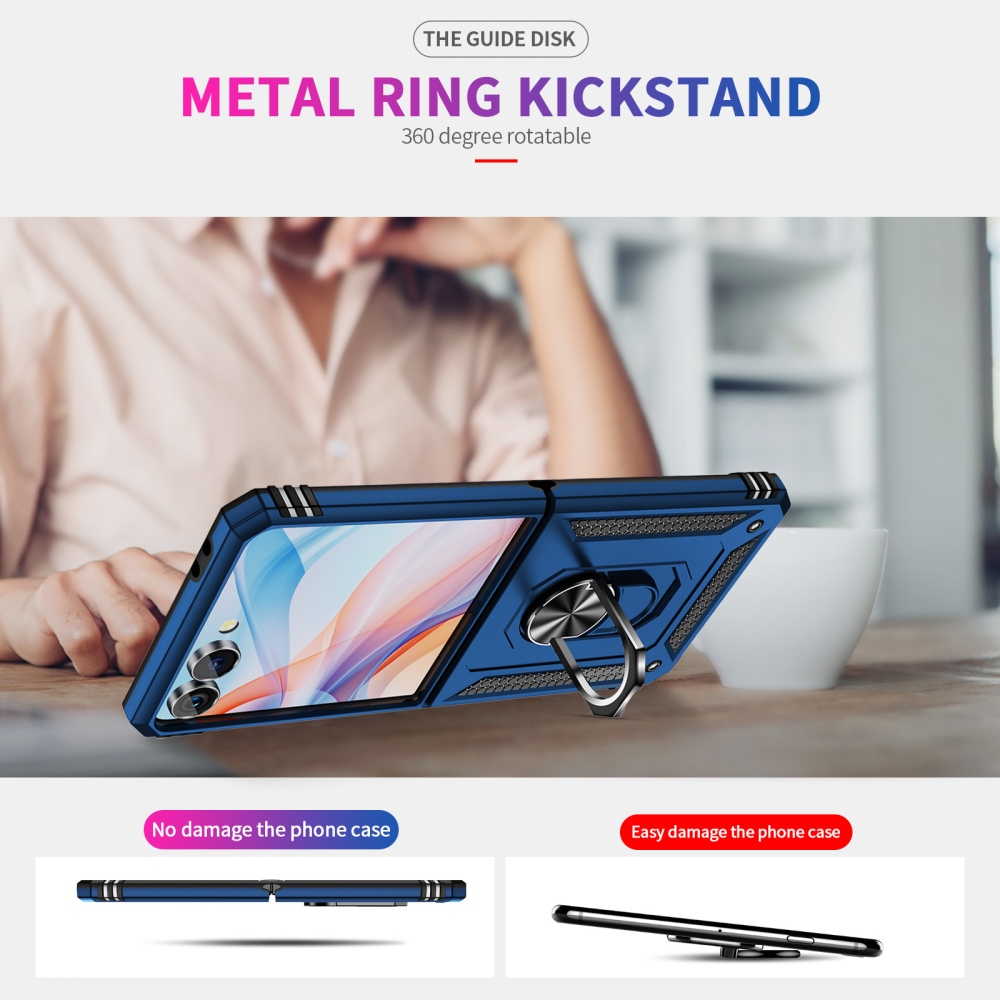 Ring odolný kryt na Samsung Galaxy Flip8 5G - modrý