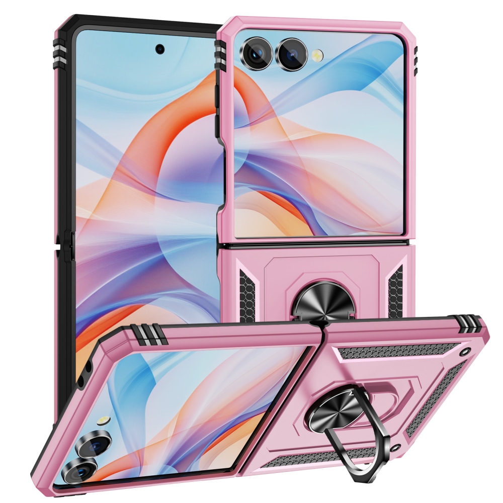 Ring odolný kryt na Samsung Galaxy Z Flip8 5G - ružový