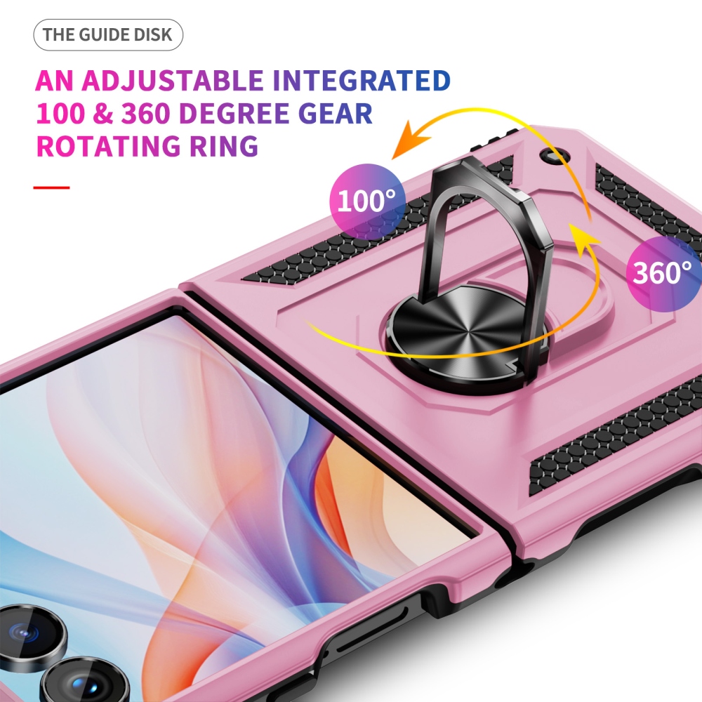 Ring odolný kryt na Samsung Galaxy Z Flip8 5G - ružový