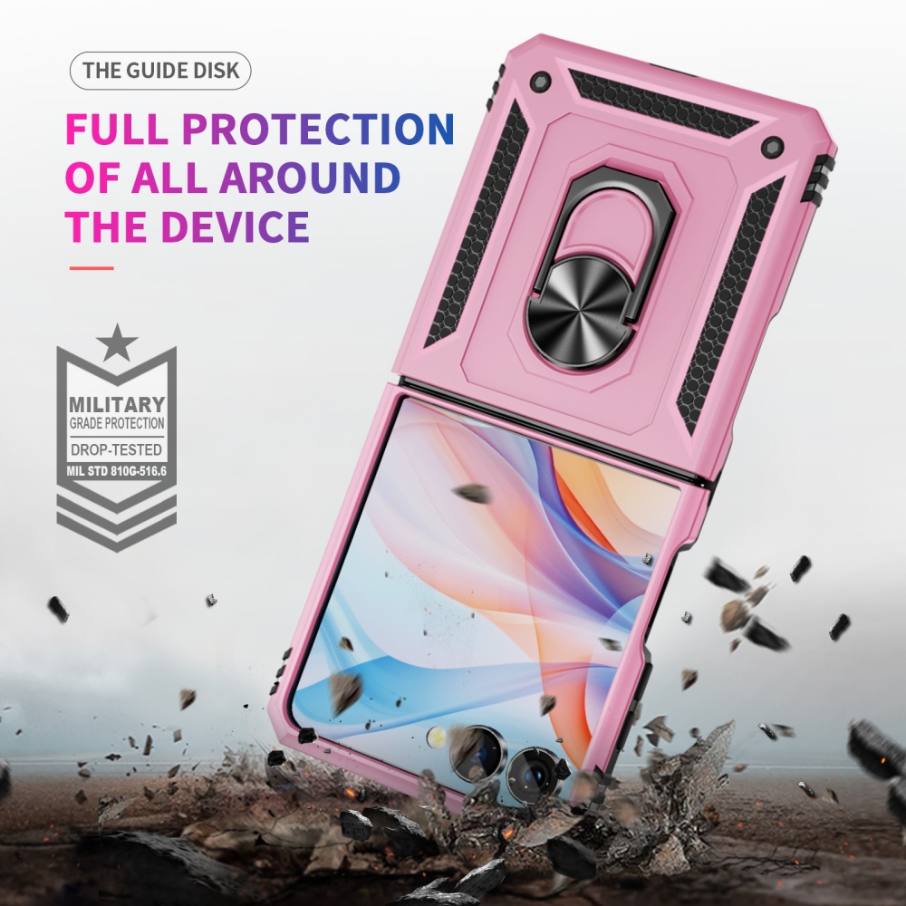 Ring odolný kryt na Samsung Galaxy Z Flip8 5G - ružový
