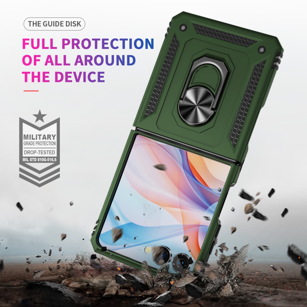 Ring odolný kryt na Samsung Galaxy Flip8 5G - zelený