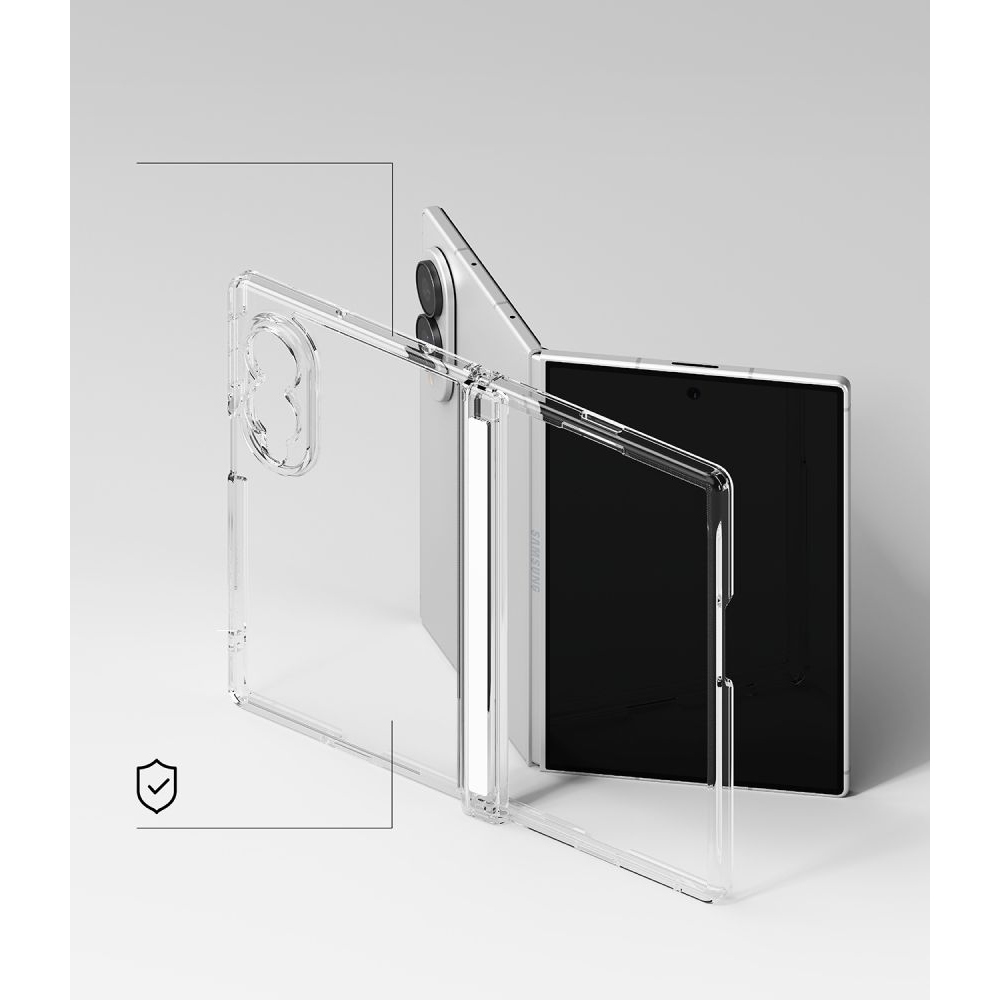 Ringke Fusion Flap obal na Samsung Galaxy Z Fold 8 - priehľadný