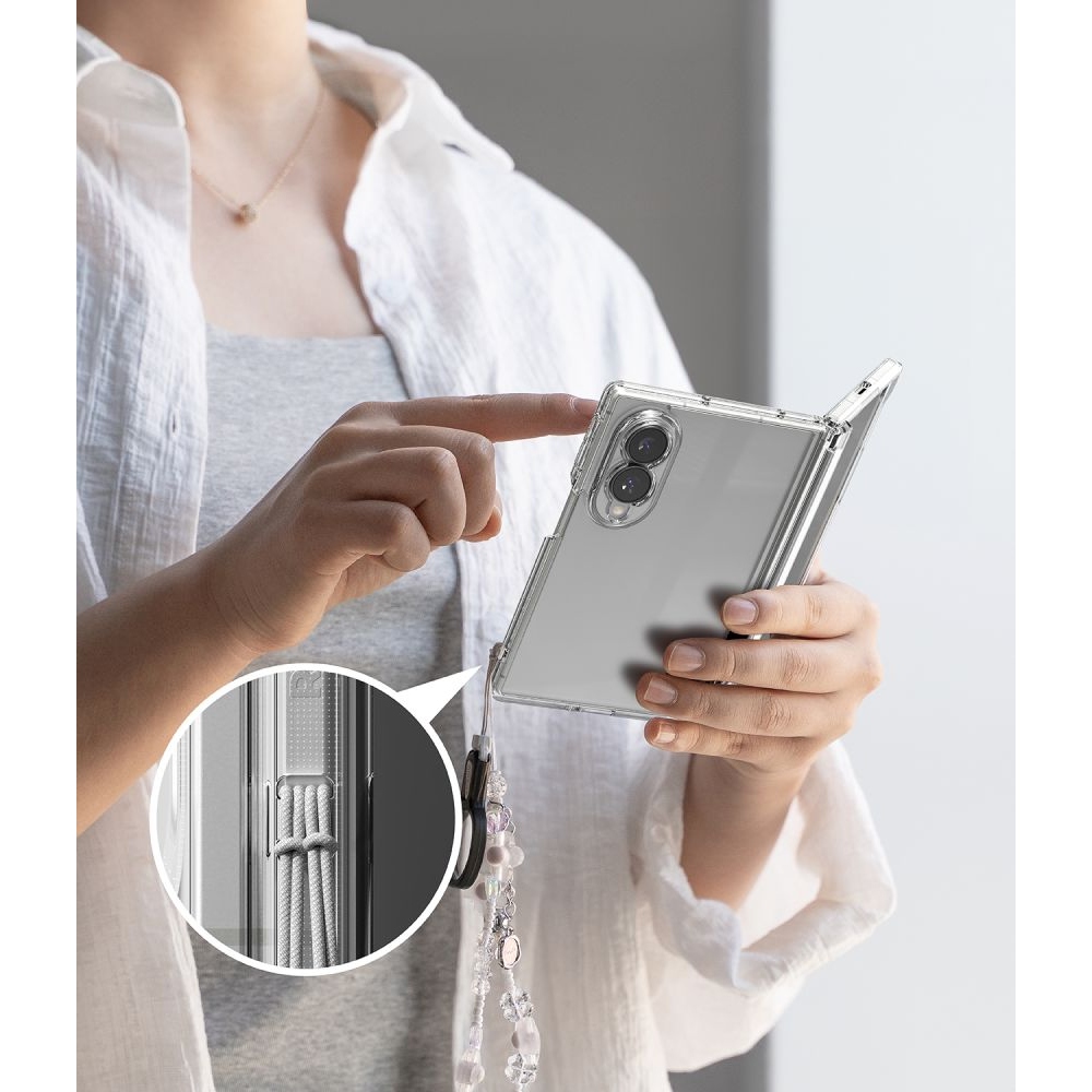 Ringke Fusion Flap obal na Samsung Galaxy Z Fold 8 - priehľadný