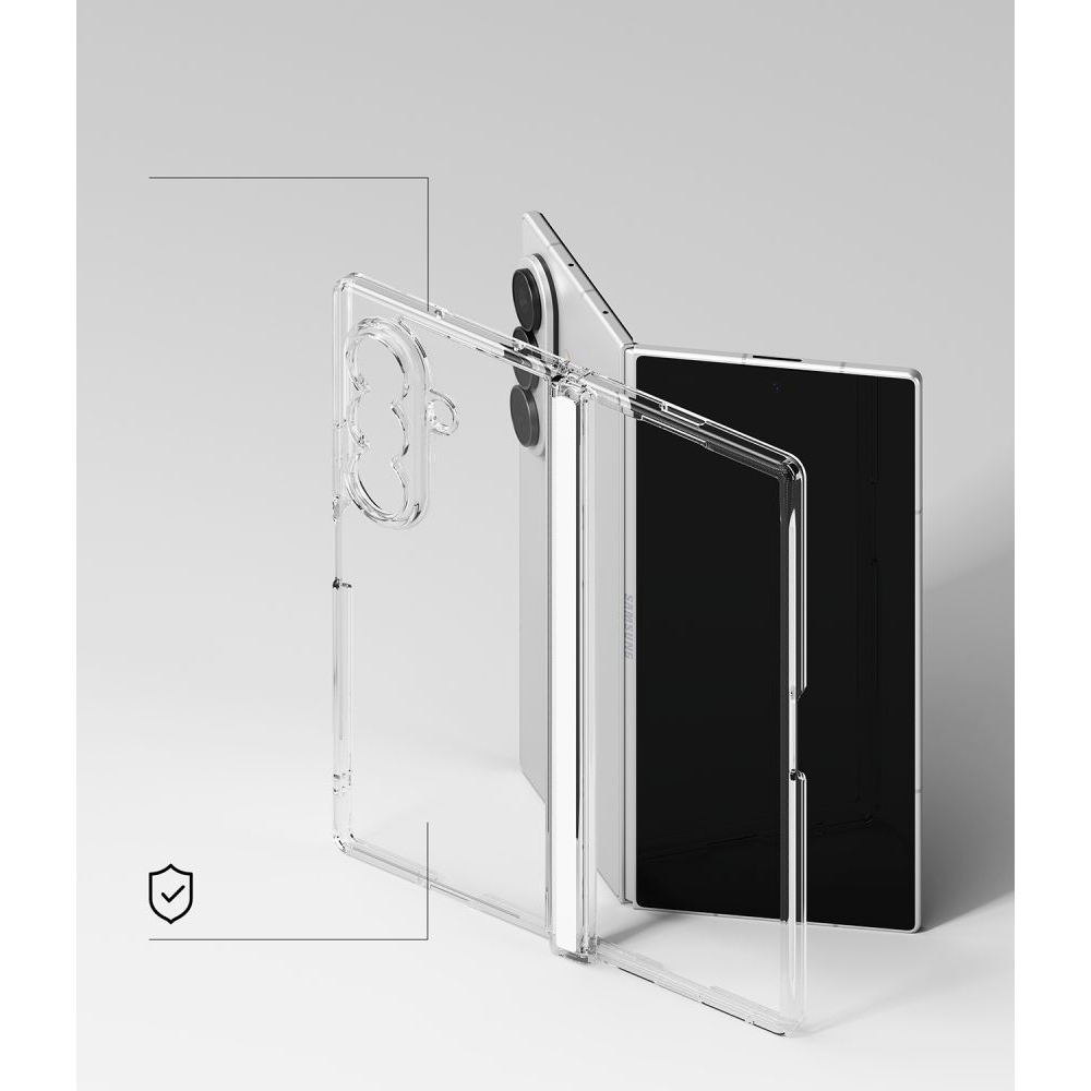 Ringke Fusion Flap obal na Samsung Galaxy Z Fold 8 Ultra - priehľadný