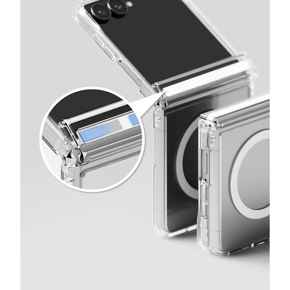 Ringke Fusion Flap obal s MagSafe na Samsung Galaxy Z Flip 8 - priehľadný