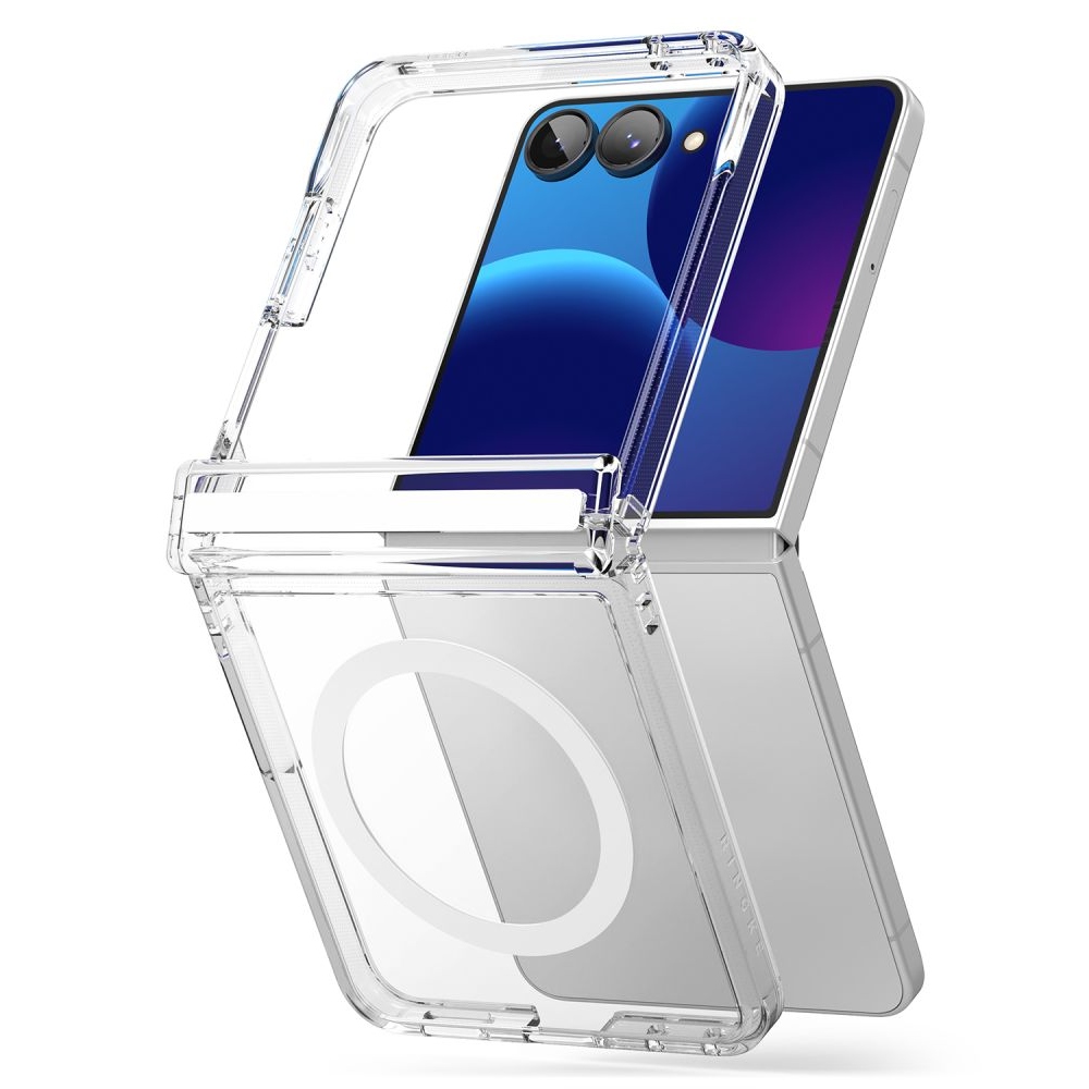 Ringke Fusion Flap obal s MagSafe na Samsung Galaxy Z Flip 8 - priehľadný