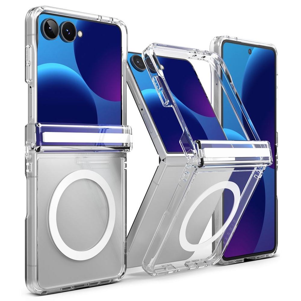 Ringke Fusion Flap obal s MagSafe na Samsung Galaxy Z Flip 8 - priehľadný