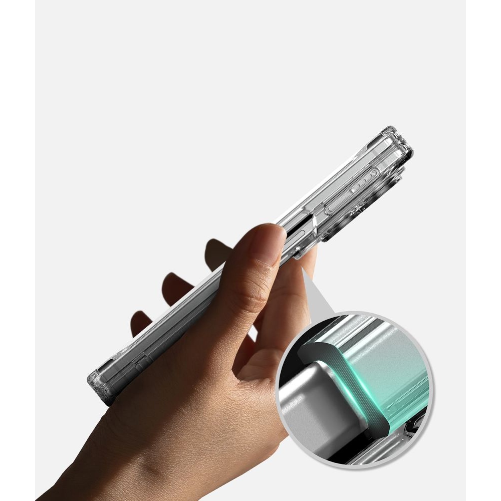 Ringke Fusion Flap obal s MagSafe na Samsung Galaxy Z Fold 8 - priehľadný