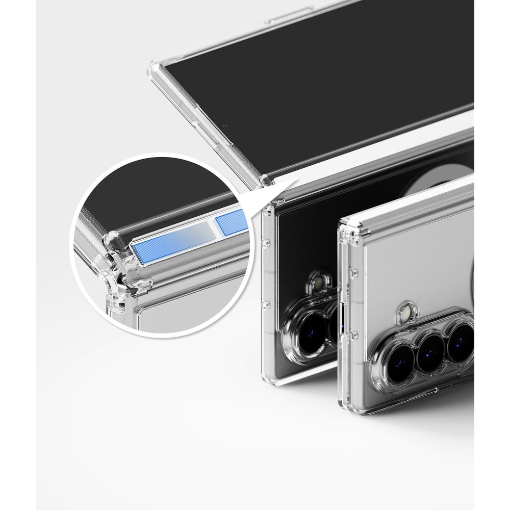 Ringke Fusion Flap obal s MagSafe na Samsung Galaxy Z Fold 8 Ultra - priehľadný