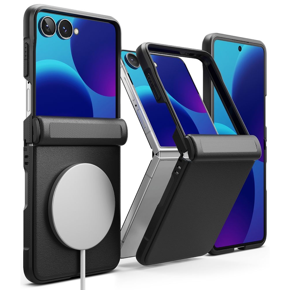 Ringke Onyx Flap obal s MagSafe na Samsung Galaxy Z Flip 8 - čierny