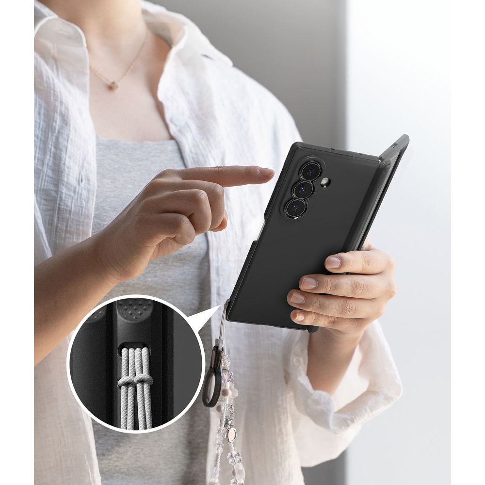 Ringke Onyx Flap obal s MagSafe na Samsung Galaxy Z Fold 8 Ultra - čierny