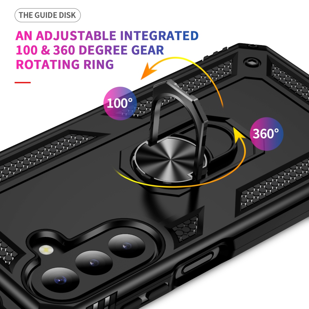 Rings odolný kryt na Samsung Galaxy A27 - čierny