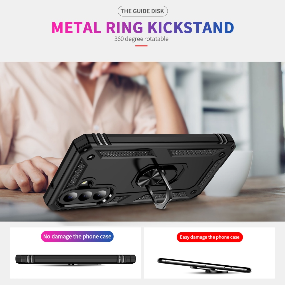 Rings odolný kryt na Samsung Galaxy A27 - čierny