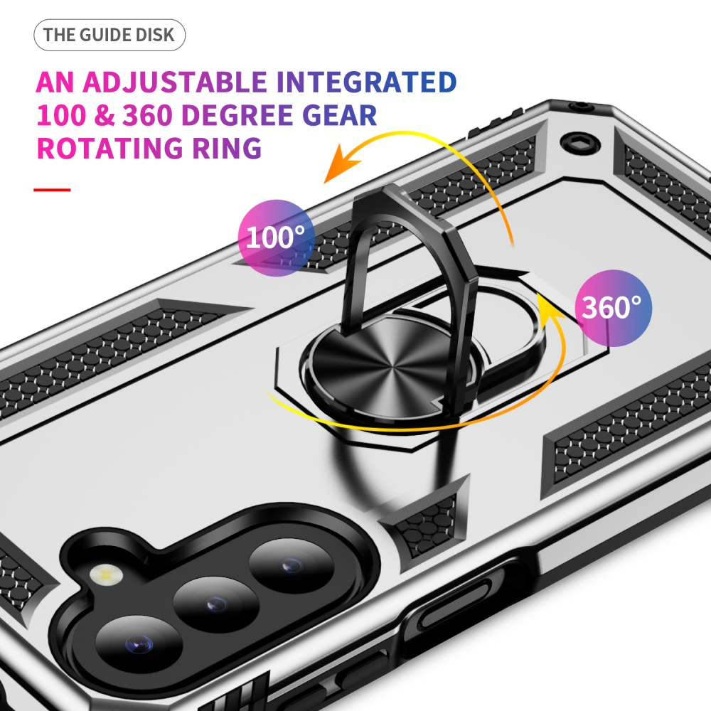 Rings odolný kryt na Samsung Galaxy A27 - strieborný