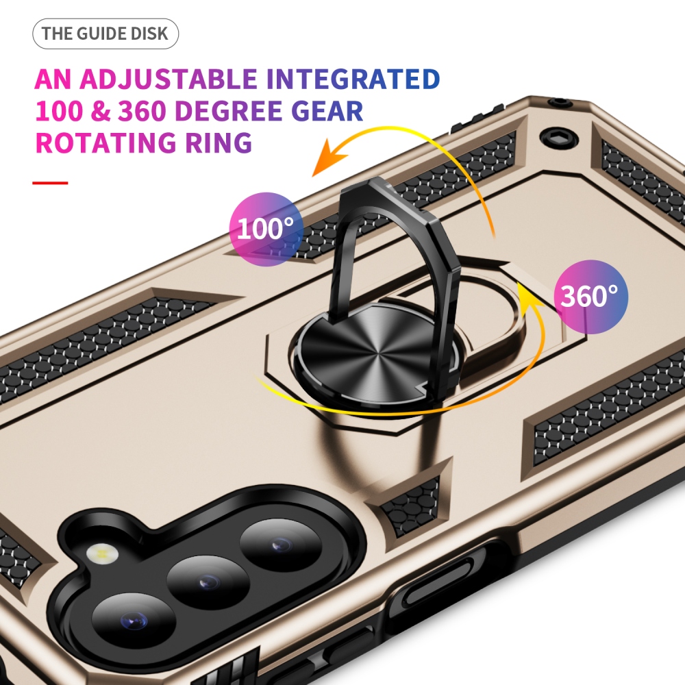 Rings odolný kryt na Samsung Galaxy A27 - zlatý