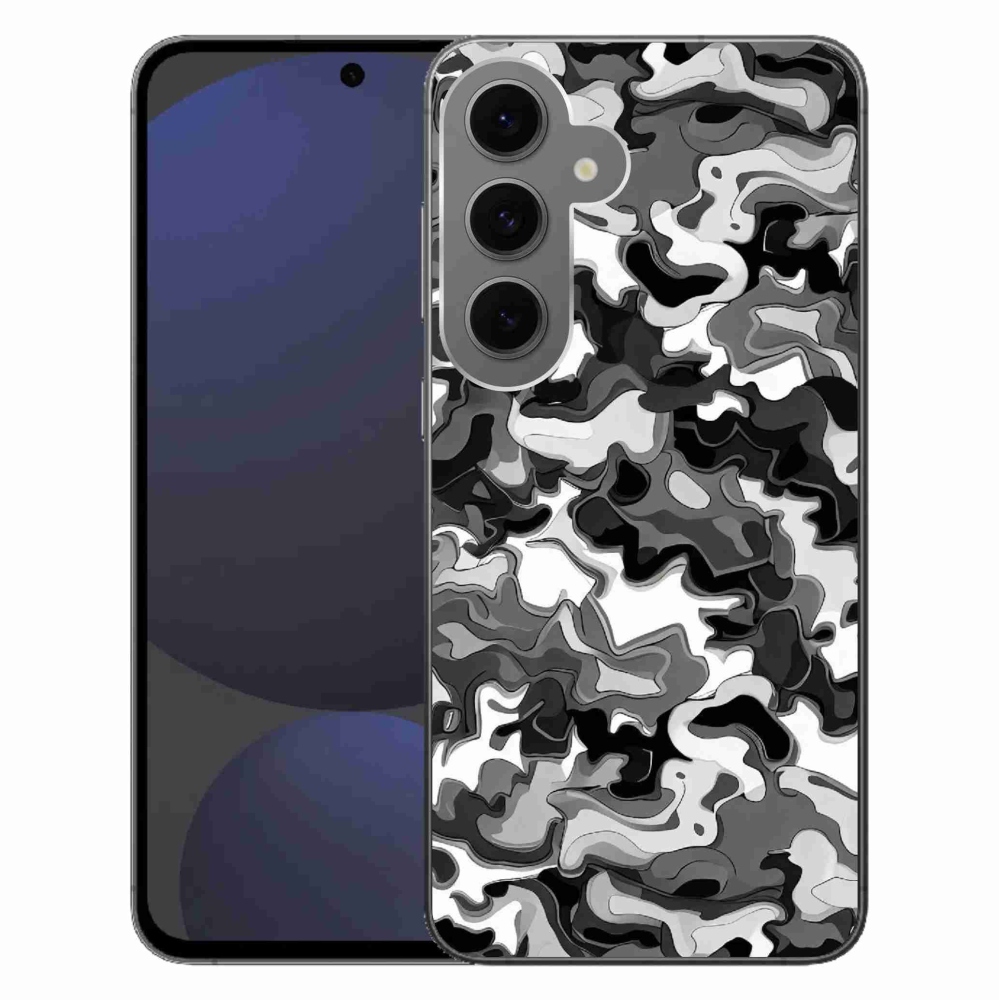 Gélový kryt mmCase na Samsung Galaxy S24 FE - maskáčový vzor 3