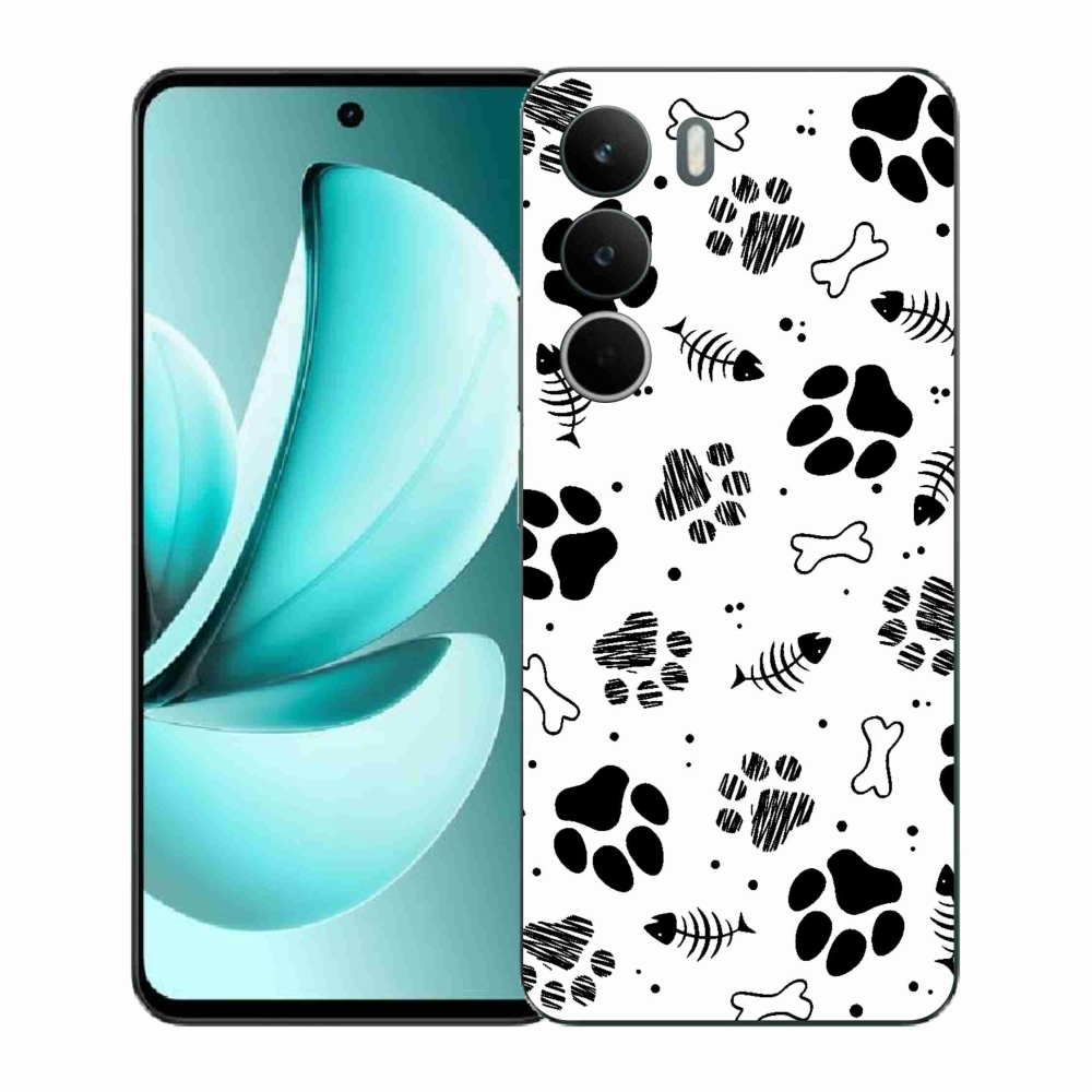 Gélový kryt mmCase na Realme C71 - psie labky 1