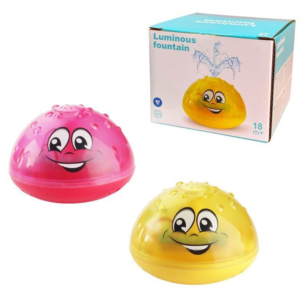 Detská svietiaca fontánka do vane s automatickým senzorom - žltá