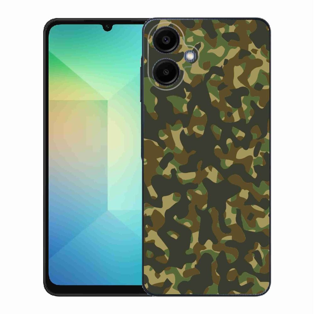 Gélový kryt mmCase na Samsung Galaxy A06 4G - maskáčový vzor 1
