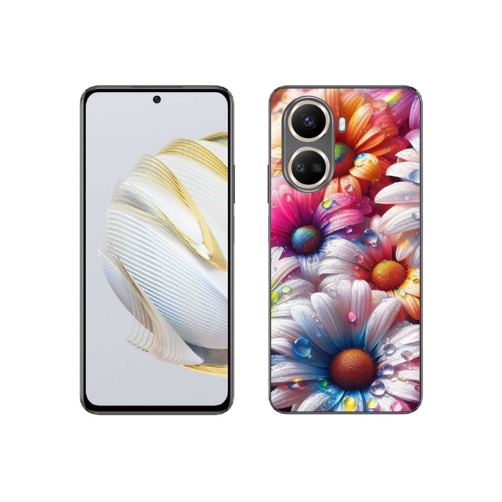 Gélový kryt mmCase na Huawei Nova 10 SE - farebné margaréty