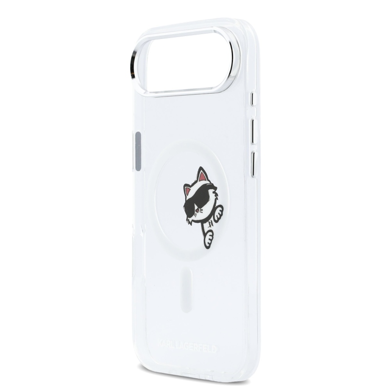 Karl Lagerfeld IML Choupette Peekaboo MagSafe Zadný kryt pre iPhone Air Transparent