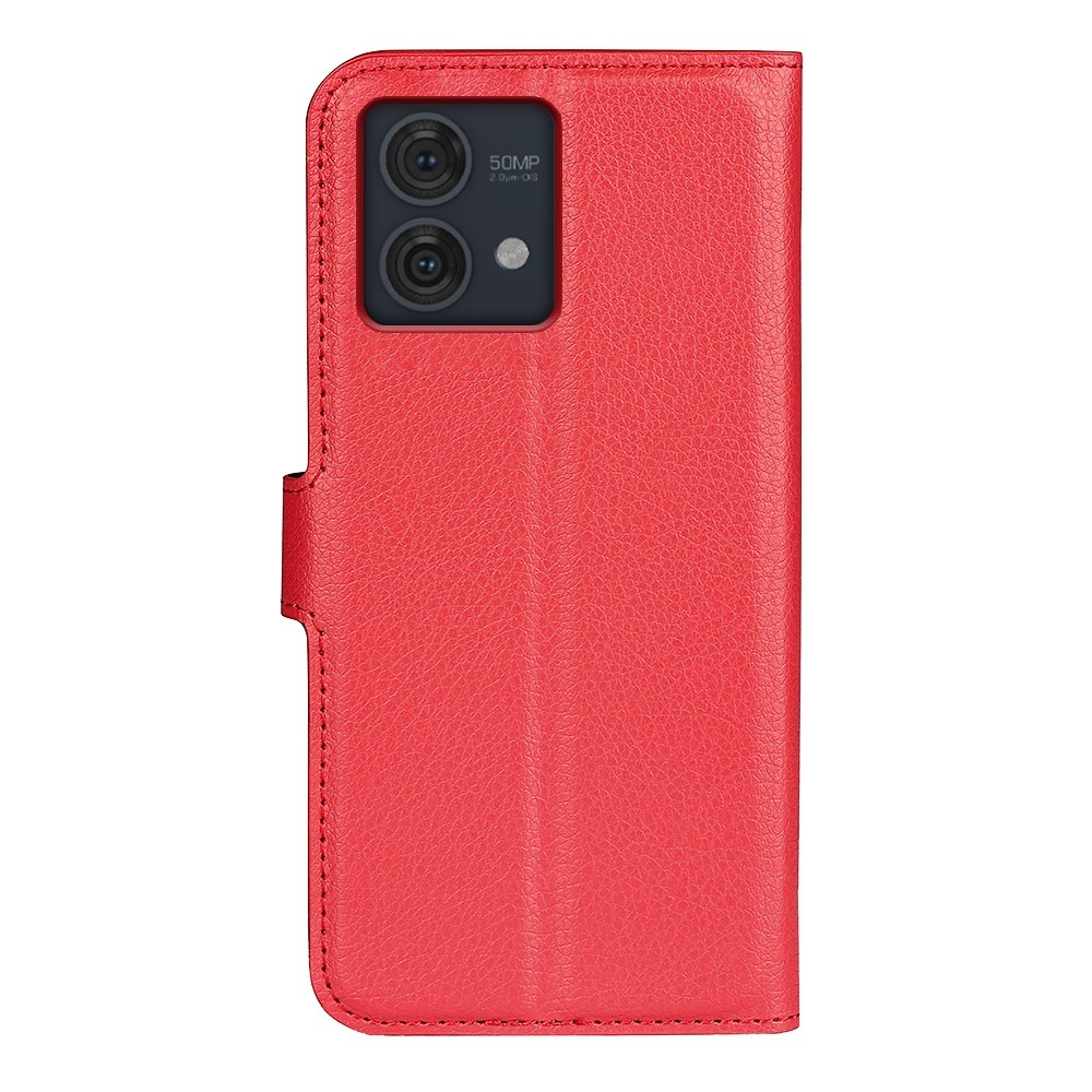 Litchi knižkové púzdro na Motorola Moto G84 5G - červené