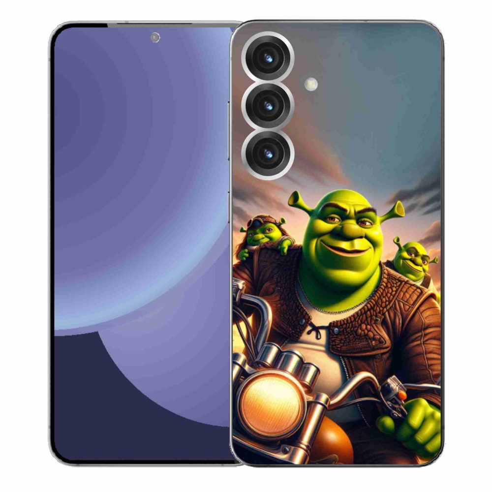 Gélový kryt mmCase na Samsung Galaxy S25+ - shrek na motorke