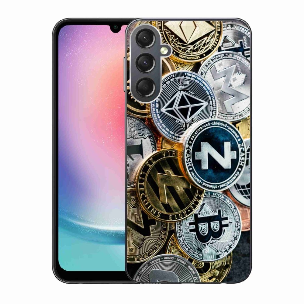 Gélový kryt mmCase na Samsung Galaxy A24 - kryptomeny