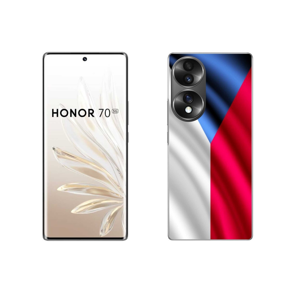 Gélový kryt mmCase na mobil Honor 70 - česká vlajka