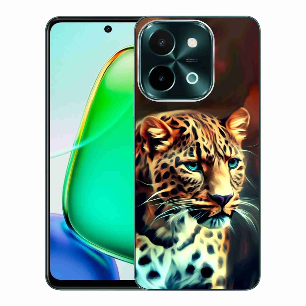 Gélový kryt mmCase na Vivo Y28 - leopard