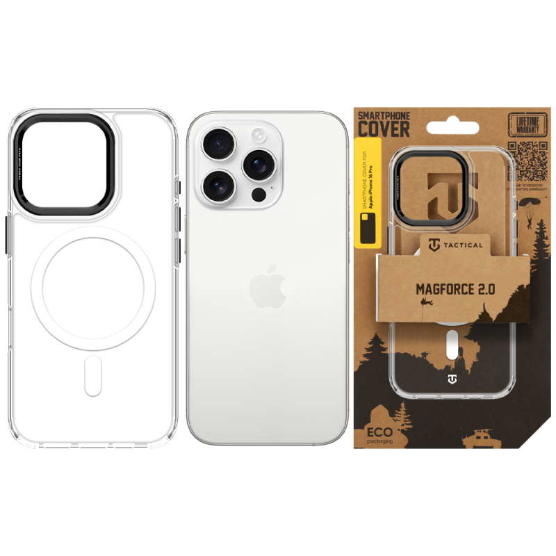 Tactical MagForce 2.0 Puzdro pre Apple iPhone 16 Pro, čierne