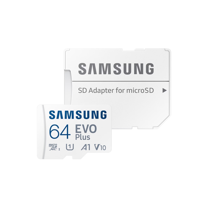 microSDXC 64GB EVO Plus Samsung Class 10 vr. Adaptéru