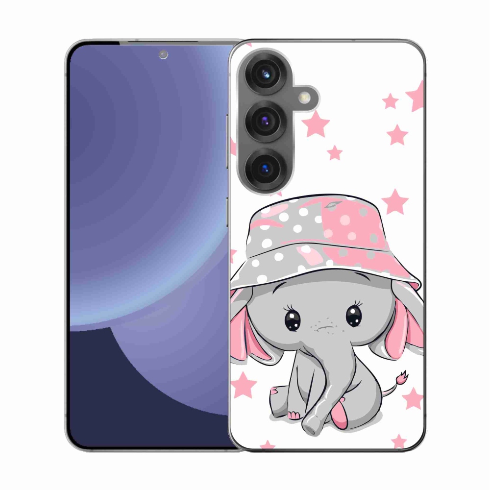 Gélový kryt mmCase na Samsung Galaxy S25 - ružový slon